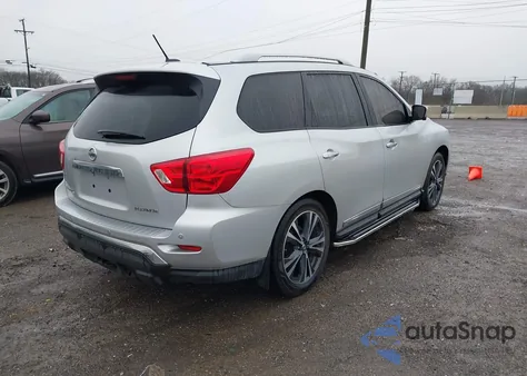 2017 Nissan Pathfinder Platinum from USA, damaged, VIN 5N1DR2MN1HC656013